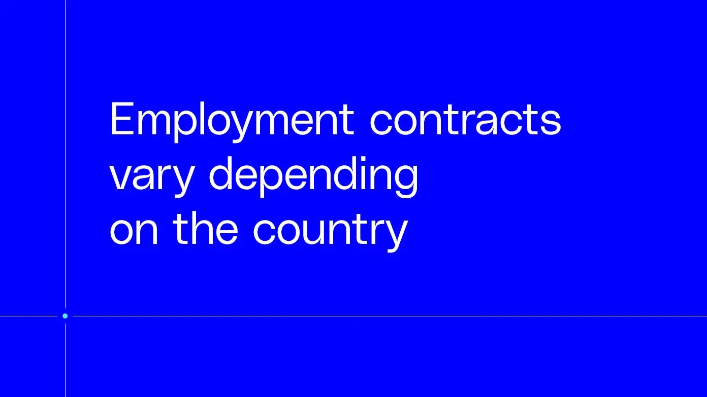 employment contracts vary by country