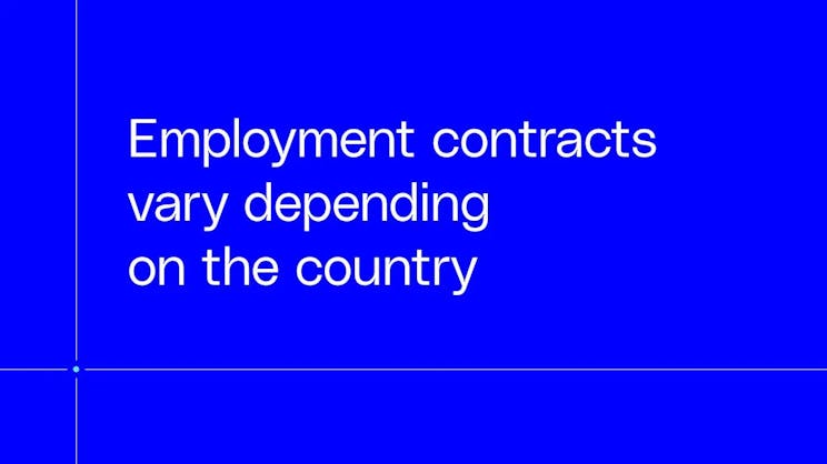employment contracts vary by country