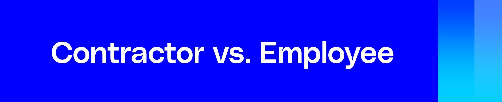 Auftragnehmer vs. Mitarbeiter