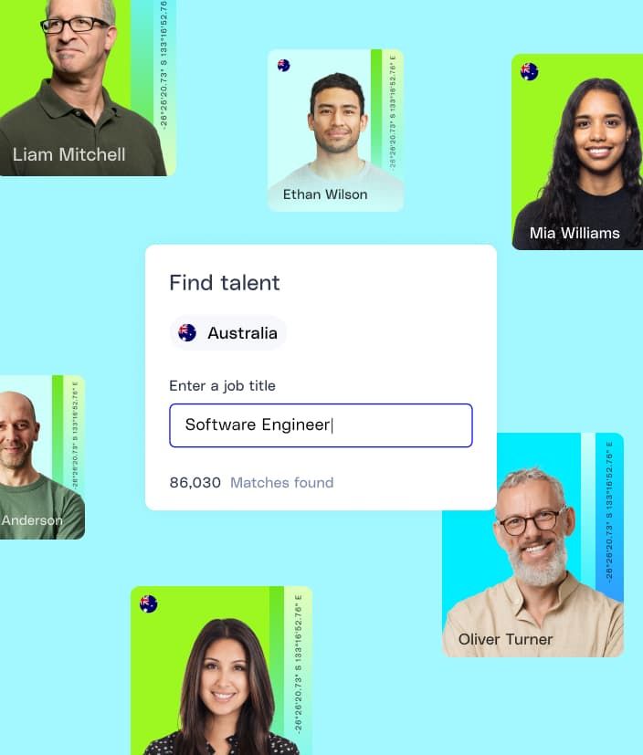 Find talent Australia search