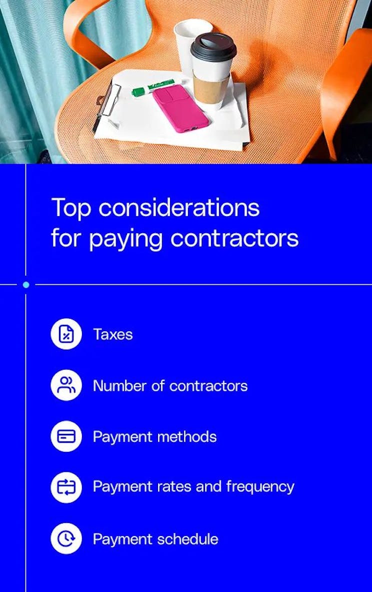what to consider when paying contractors