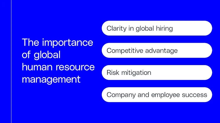 the importance of strong global human resource management