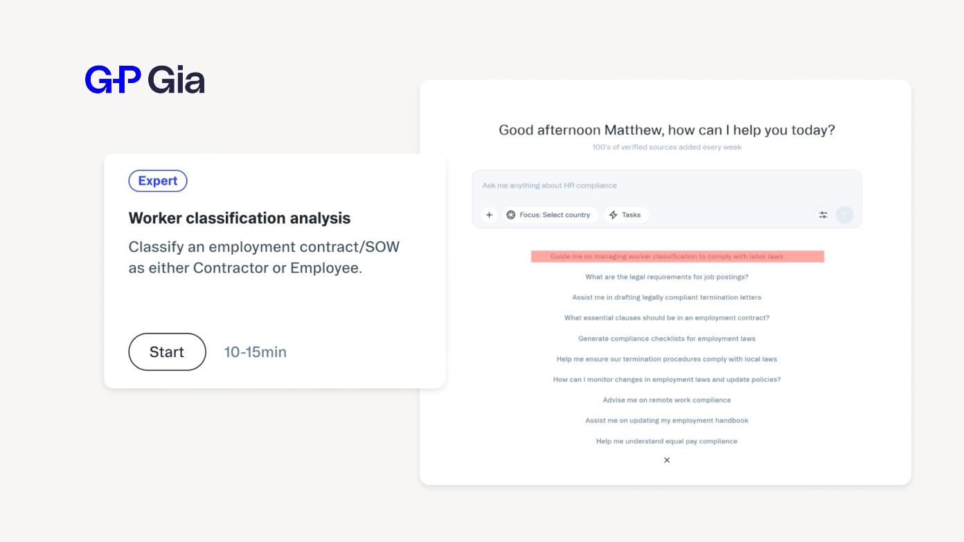 G-P Gia worker classification analysis