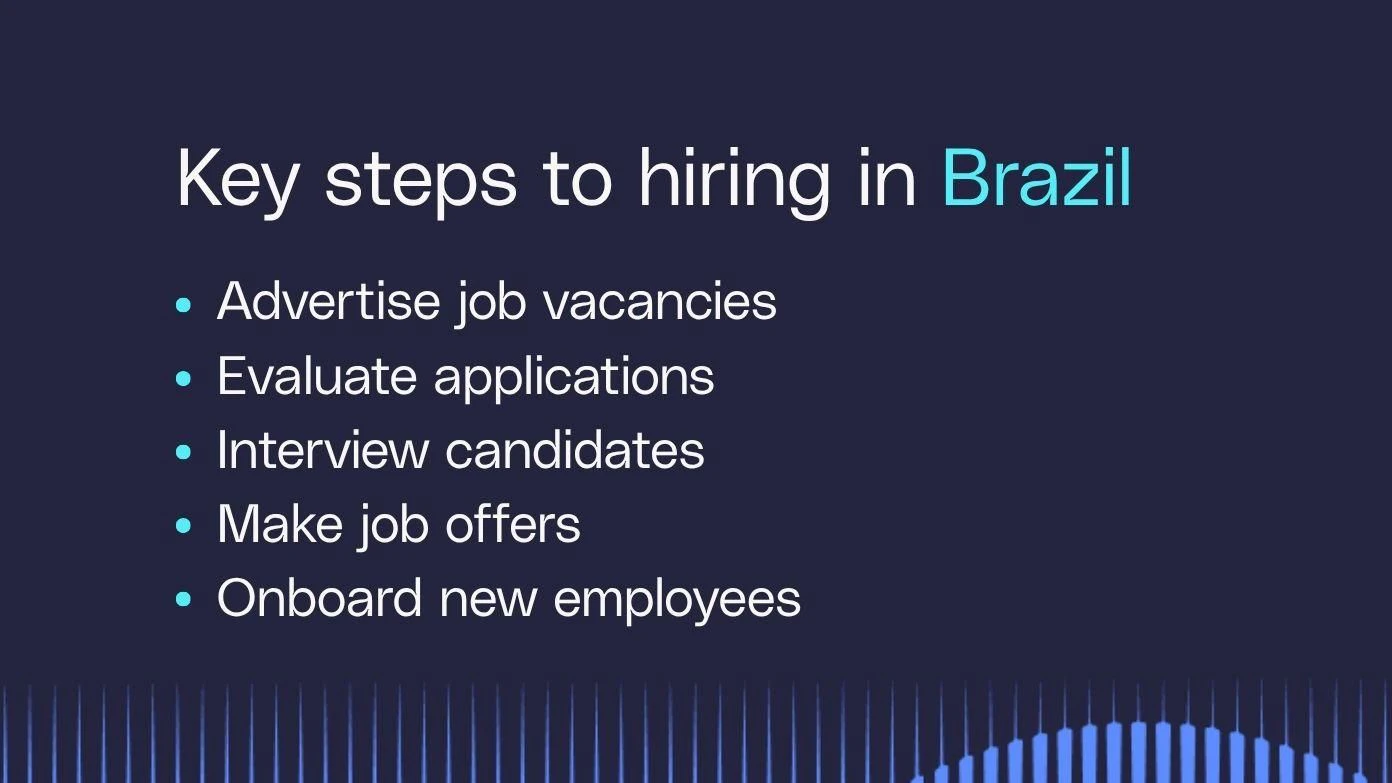 Steps to hiring in Brazil​​ 