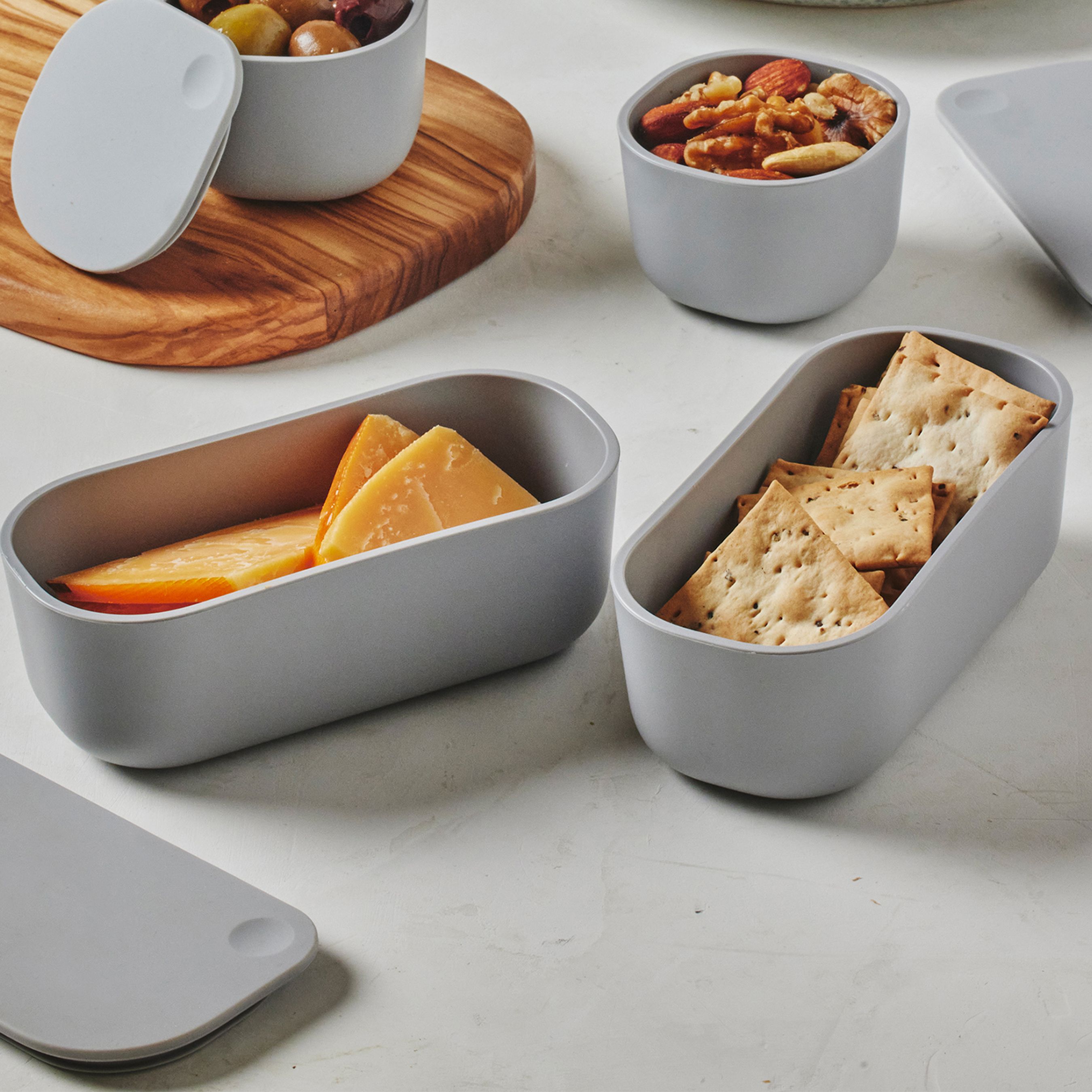 Caraway Home 2 Piece Dot Containers Food Storage Set | BPA-Free, Non-Toxic Dishwasher Safe Food Storage Inserts | Carawa
