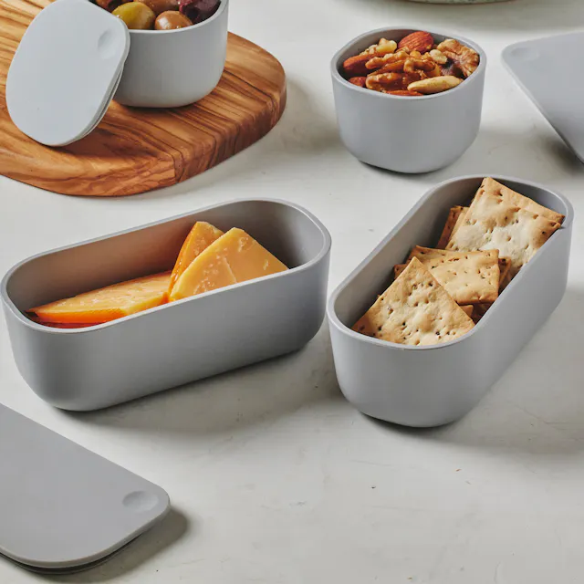 Caraway Home 2 Piece Dot Containers Food Storage Set | BPA-Free, Non-Toxic Dishwasher Safe Food Storage Inserts | Carawa