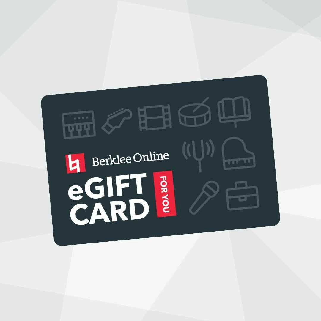 Berklee Online digital gift card image
