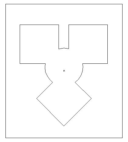 Screenshot of a shape made by combining several shapes in Illustrator